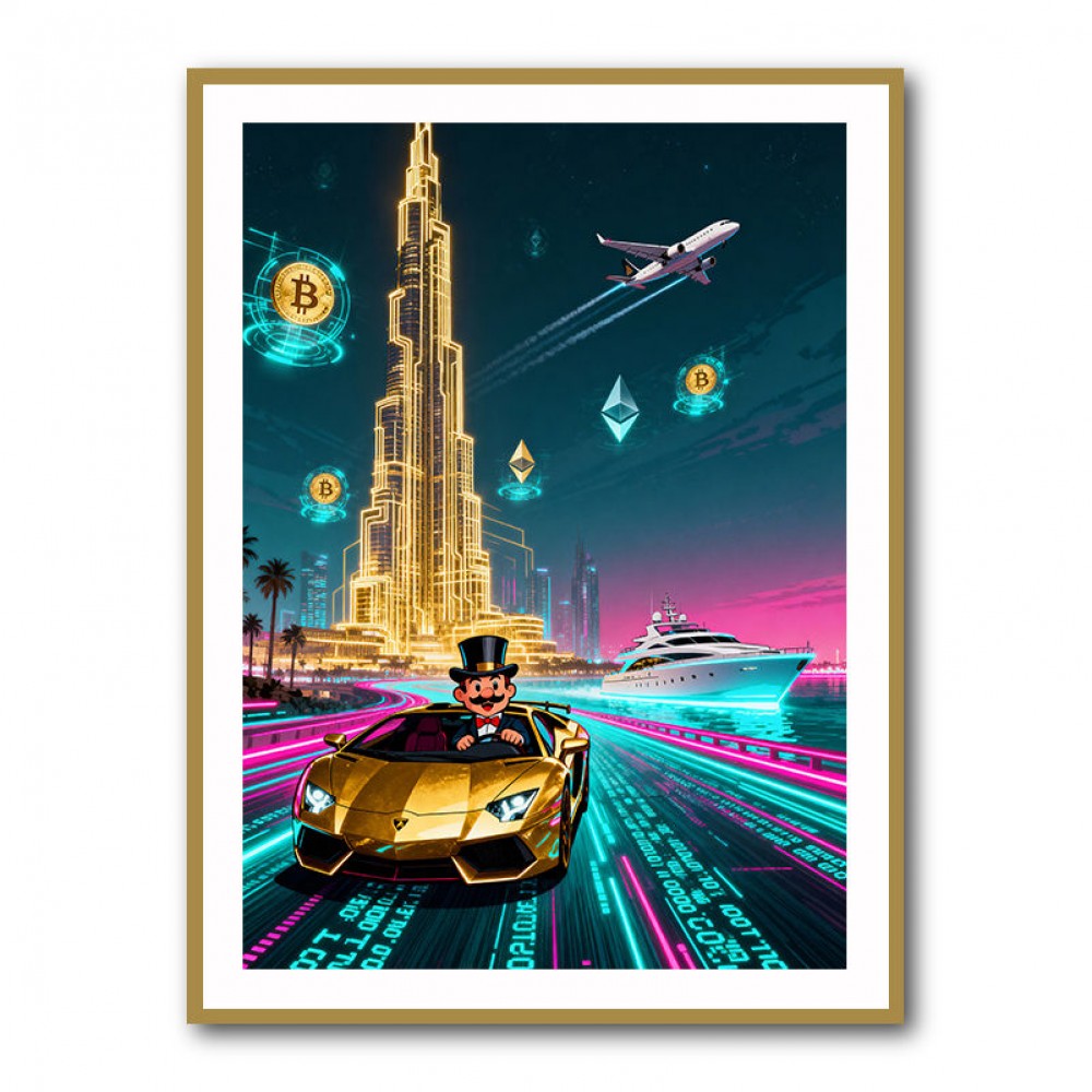 Golden Blockchain Drive