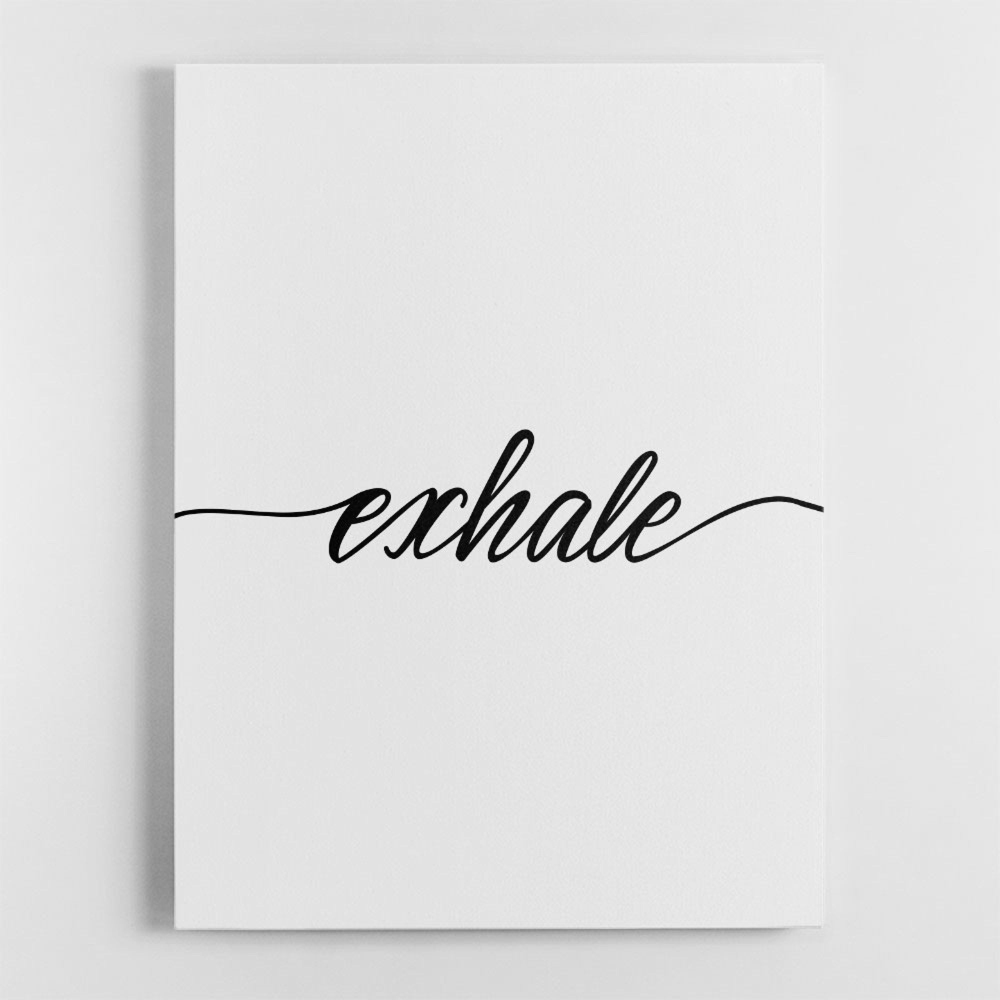 Exhale Quote Wall Art