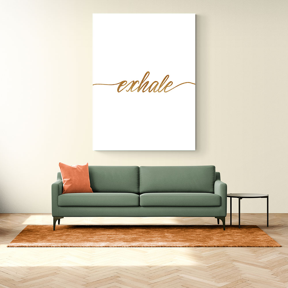 Exhale Gold Wall Art