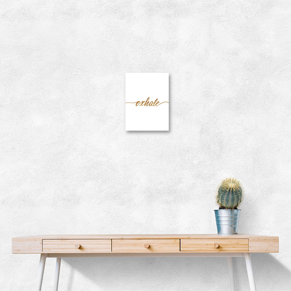 Exhale Gold Wall Art