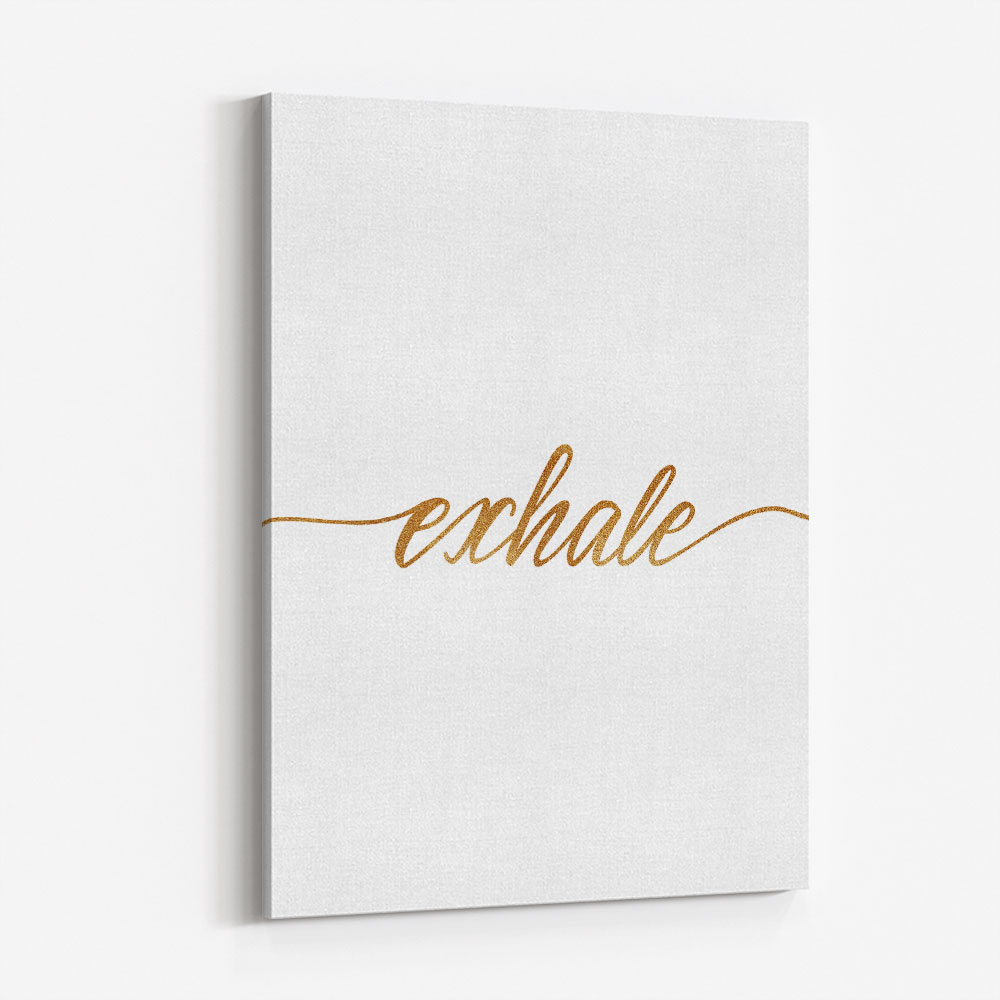 Exhale Gold Wall Art