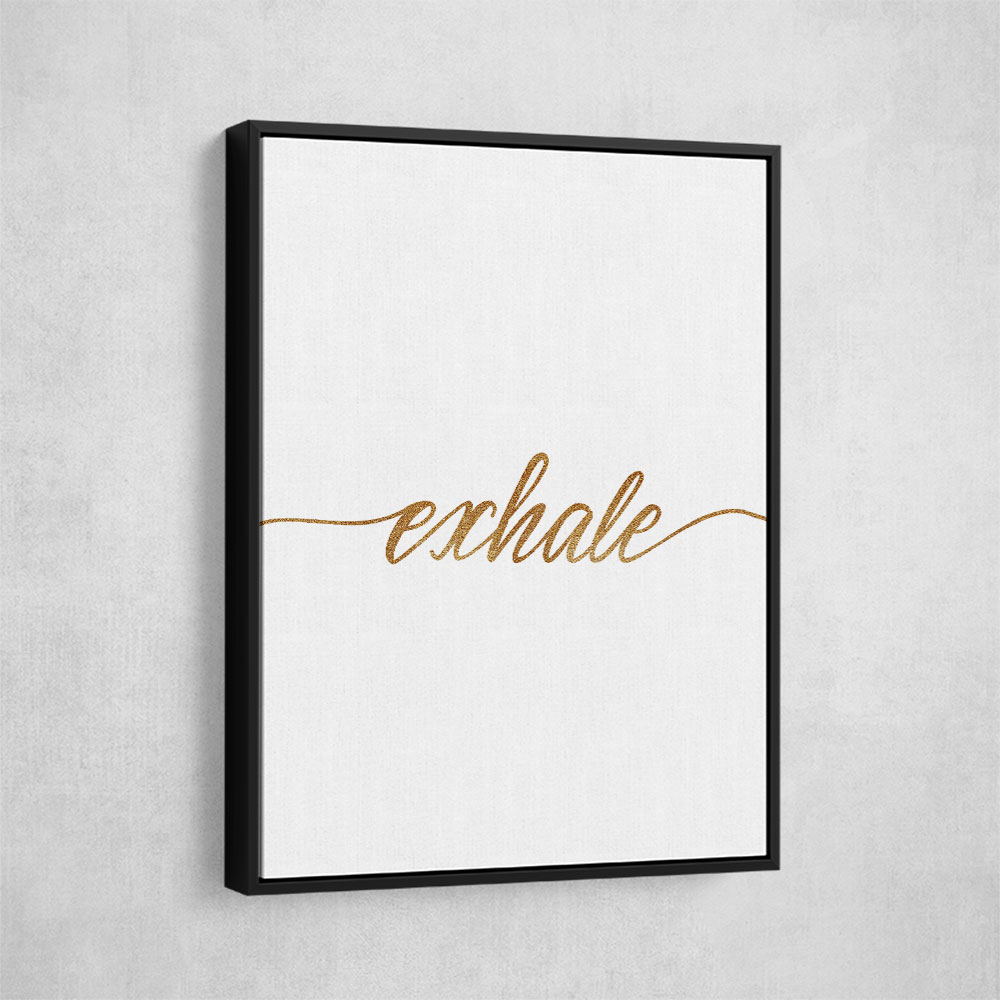 Exhale Gold Wall Art