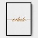 Exhale Gold Wall Art