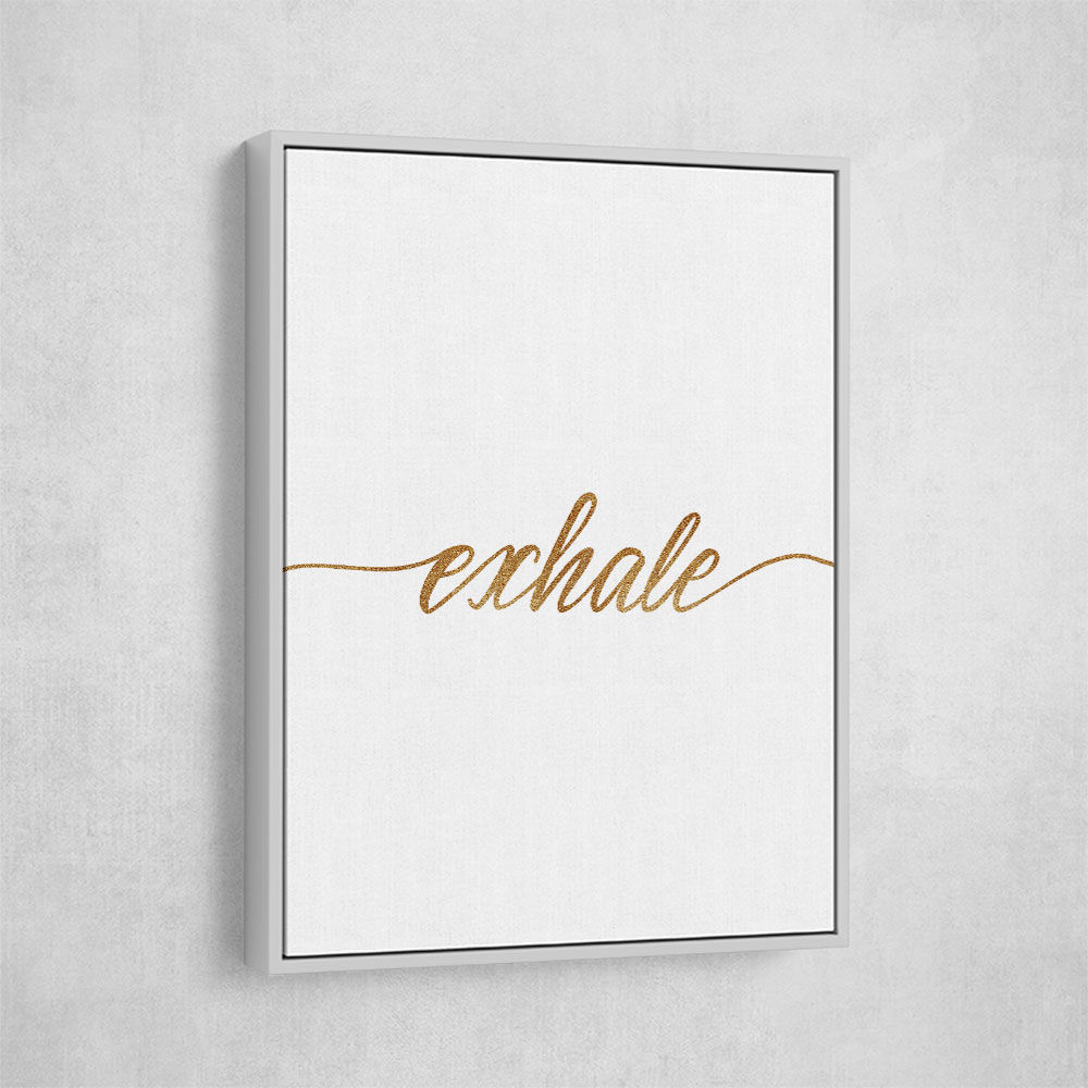 Exhale Gold Wall Art