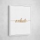 Exhale Gold Wall Art