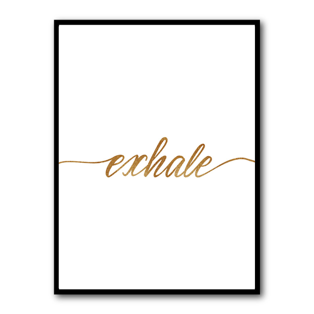 Exhale Gold Wall Art