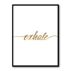 Exhale Gold Wall Art