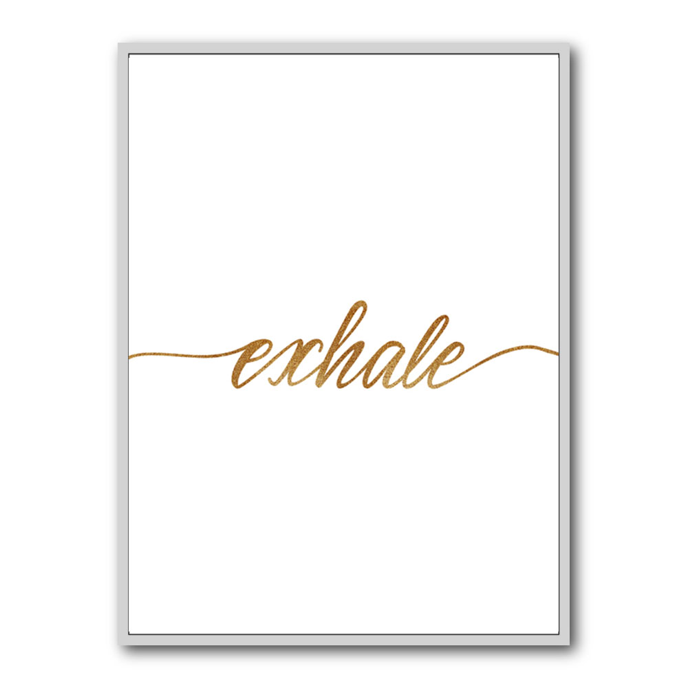 Exhale Gold Wall Art