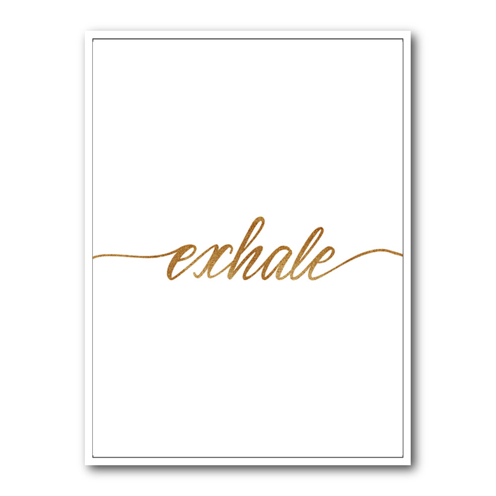 Exhale Gold Wall Art