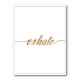 Exhale Gold Wall Art