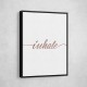 Inhale Rose Gold Wall Art