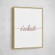 Inhale Rose Gold Wall Art