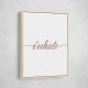 Inhale Rose Gold Wall Art