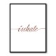 Inhale Rose Gold Wall Art