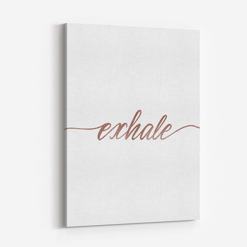 Exhale Rose Gold Wall Art