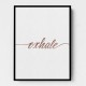 Exhale Rose Gold Wall Art