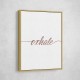 Exhale Rose Gold Wall Art