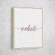 Exhale Rose Gold Wall Art