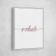 Exhale Rose Gold Wall Art