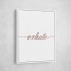 Exhale Rose Gold Wall Art