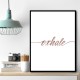 Exhale Rose Gold Wall Art