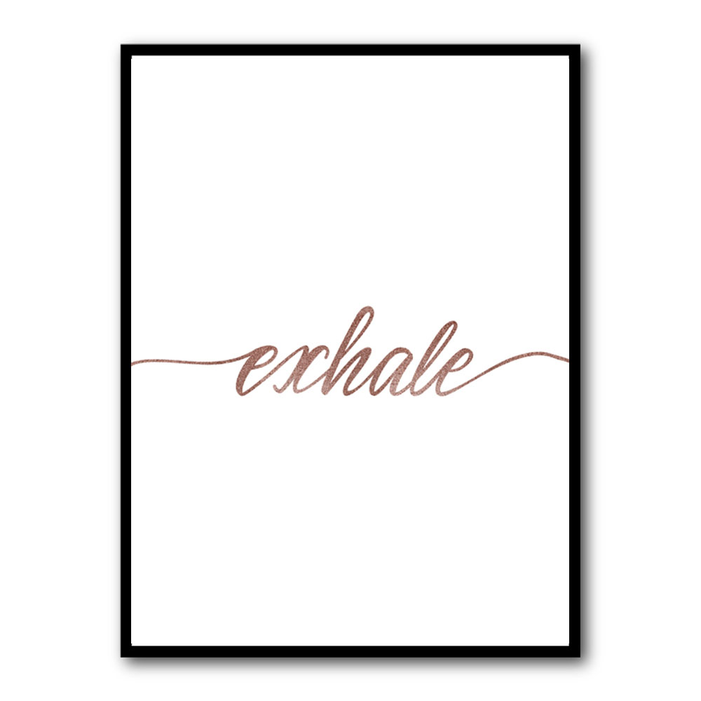 Exhale Rose Gold Wall Art