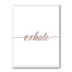 Exhale Rose Gold Wall Art