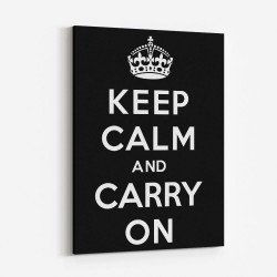 Keep Calm and Carry On - Black