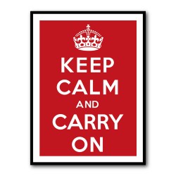 Keep Calm and Carry On - Red