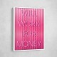 Will Work For Money Neon Pink