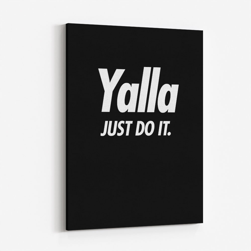 Yalla Just Do It - Black