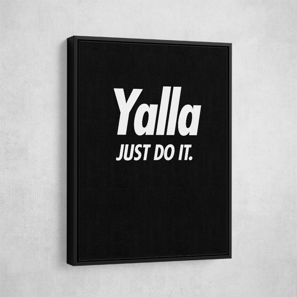 Yalla Just Do It - Black