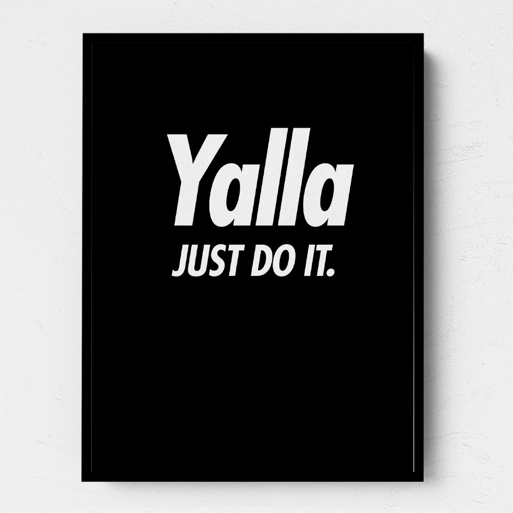 Yalla Just Do It - Black