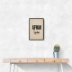 Afwan Arabic Typography Vintage Wall Art