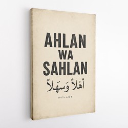 Ahlan Wa Sahlan Arabic Welcome Wall Art