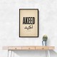 Akeed Arabic Saying Wall Art