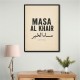 Masa Al Khair Quote Vintage Wall Art