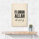 Fi Aman Allah Go In Peace Quote Art Print