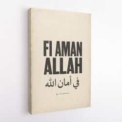 Fi Aman Allah Go In Peace Quote Art Print