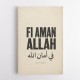 Fi Aman Allah Go In Peace Quote Art Print