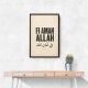 Fi Aman Allah Go In Peace Quote Art Print