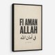 Fi Aman Allah Go In Peace Quote Art Print
