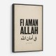 Fi Aman Allah Go In Peace Quote Art Print
