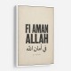 Fi Aman Allah Go In Peace Quote Art Print