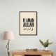 Fi Aman Allah Go In Peace Quote Art Print
