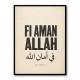 Fi Aman Allah Go In Peace Quote Art Print
