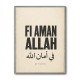 Fi Aman Allah Go In Peace Quote Art Print