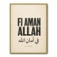 Fi Aman Allah Go In Peace Quote Art Print