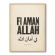 Fi Aman Allah Go In Peace Quote Art Print