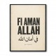 Fi Aman Allah Go In Peace Quote Art Print